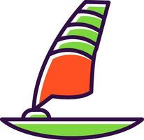 windsurfen vector icoon ontwerp