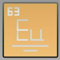 europium vector icoon ontwerp