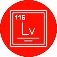 livermorium vector icoon ontwerp