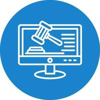 online rechtbank vector icoon ontwerp