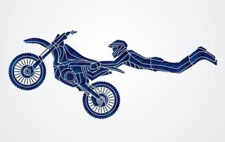 freestyle motorcross racen vector