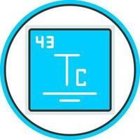 technetium vector icoon ontwerp