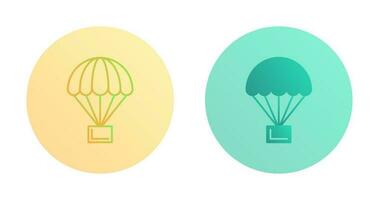 parachute vector pictogram