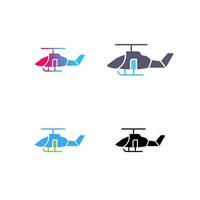 leger helikopter vector icoon