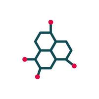 atoom molecuul chemie onderwijs school pictogram ontwerp vector