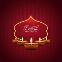 Mooi Gelukkig Diwali-festival decoratief ontwerp als achtergrond vector