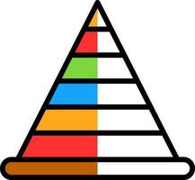 piramide vector icoon ontwerp