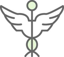 caduceus vector icoon ontwerp