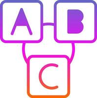 abc blok vector icoon ontwerp