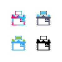 bureau vector pictogram