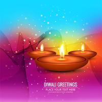 Mooie Gelukkige Diwali decoratieve achtergrond vector