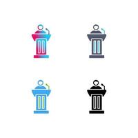 podium vector icoon