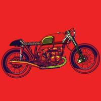 motorfiets klassiek ontwerp vector