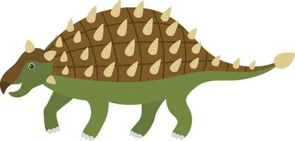 ankylosaurus dino illustratie. vector