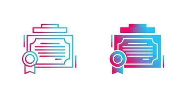 certificaat vector pictogram