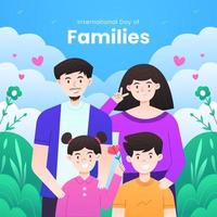 internationale dag van gezinnen illustratie vector