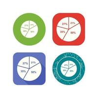 cirkeldiagram vector pictogram