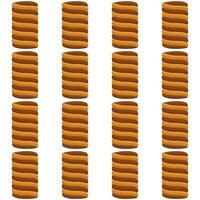 patroon eigengemaakt koekje verschillend smaak in gebakje biscuit vector