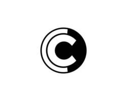 logotype c en cc brief logo ontwerp abstract technologie c of cc logo symbool vector icoon.