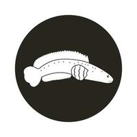 snakehead vis icoon vector