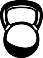 kettlebell Sportschool icoon zwart contouren vector illustratie