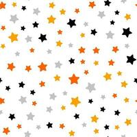 naadloos sterren patroon achtergrond, vector naadloos patroon, oranje ster naadloos patroon