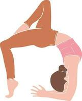 duif houding yoga illustratie vector