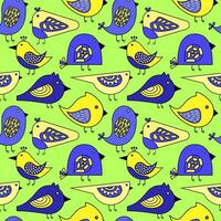 naadloos patroon van abstract gekleurd vogels. decoratief afdrukken voor verpakking, behang, poster, banier, kleding stof en kinderkamer kamer. vector dier verzameling