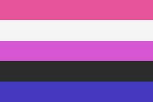 geslacht vloeistof vlag. lgbt gemeenschap symbool. vlag van seksueel minderheden. vector