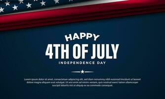 gelukkig 4e van juli Verenigde Staten van Amerika onafhankelijkheid dag achtergrond ontwerp. vector
