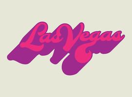 Las Vegas letters vector