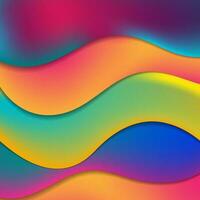 kleurrijk elegant vloeistof golven abstract achtergrond vector