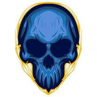 schedel kunst illustratie mascotte logo vector