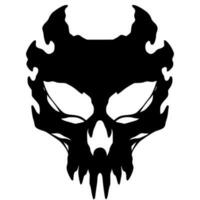 schedel hoofd illustratie kunst logo mascotte vector