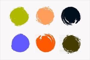kleurrijke inktdruppel icon set