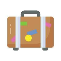 voorzichtig bewerkte icoon ontwerp van bagage zak in modieus stijl, reizen bagage vector ontwerp, koffer icoon