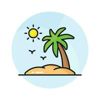mooi vector van palm boom in modern stijl, gemakkelijk naar gebruik in web, mobiel apps en allemaal presentatie projecten