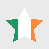 Ierland vlag vector icoon. Iers vlag illustratie