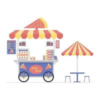 pizza winkel junkfood vector