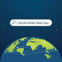 wereld breed web dag ontwerp sjabloon voor viering. wereld breed web vector ontwerp. wereld breed web dag vector ontwerp.