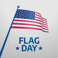 nationaal vlag dag ontwerp sjabloon voor viering. Amerikaans vlag ontwerp. vlag illustratie. Amerikaans vlag. vector