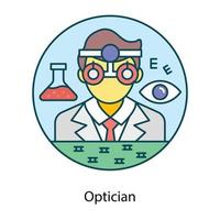 opticien professionele arts vector