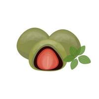 daifuku mochi vector illustratie logo