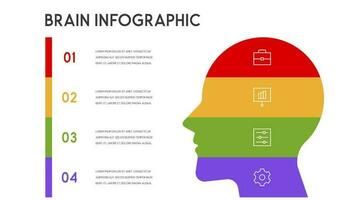 vector menselijk hoofd en andere elementen voor infographics