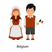 nationale belgische jurk vector