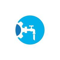 loodgieter onderhoud logo vector sjabloon illustratie