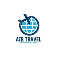 blauw lucht reizen agentschap reizen logo sjabloon vector
