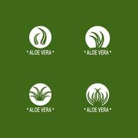 aloë vera logo illustratie sjabloon ontwerp vector