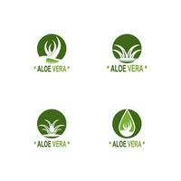 aloë vera logo illustratie sjabloon ontwerp vector