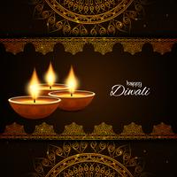 Abstracte decoratieve Gelukkige Diwali-achtergrond vector